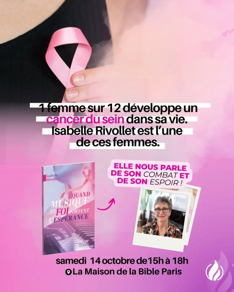  Venez rencontrer Isabelle Rivollet et échanger avec elle le samedi 14 octobre de 15h à 18h à l'occasion de la dédicace de son livre ! 
